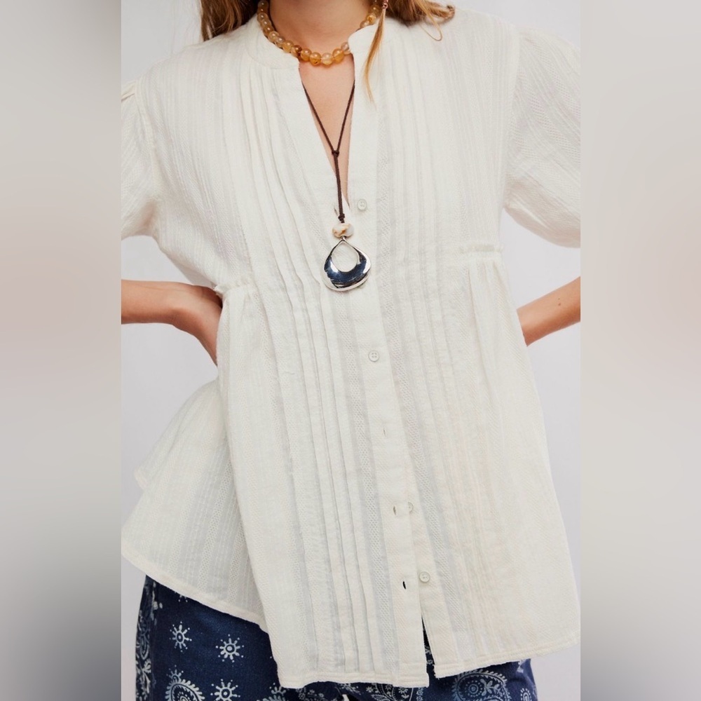 Willow Button Down NWOT ivory - Picture 3 of 3